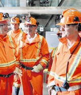 Premier Tusk odwiedził kopalnię KGHM