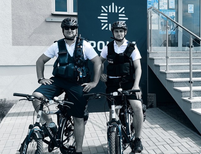 Rowerowy patrol policji pojawił się w Wągrowcu