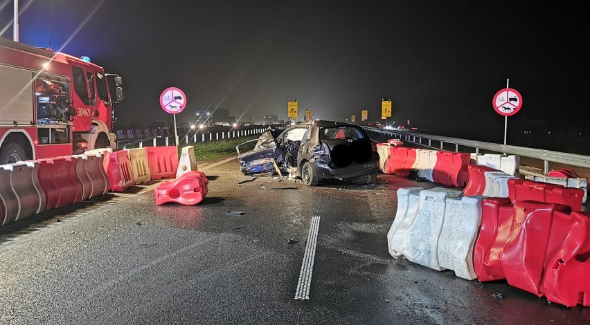 Groźny wypadek na trasie S5 w Kruszynie Krajeńskim pod...