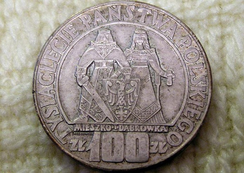 pierwsza srebna moneta po wojnie rok 1966