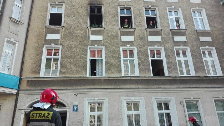 Paliło się mieszkanie przy ul. Felczaka w Szczecinie 