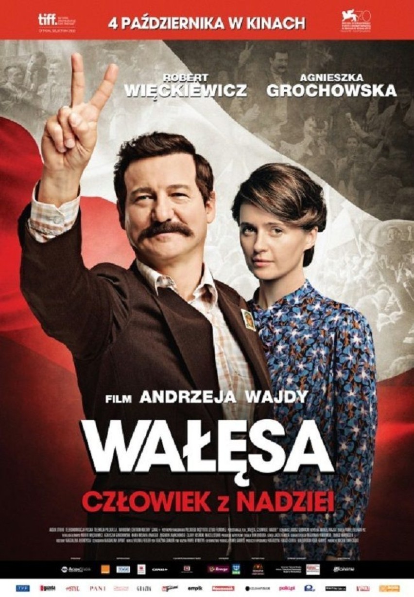 Plakat filmu Andrzeja Wajdy.