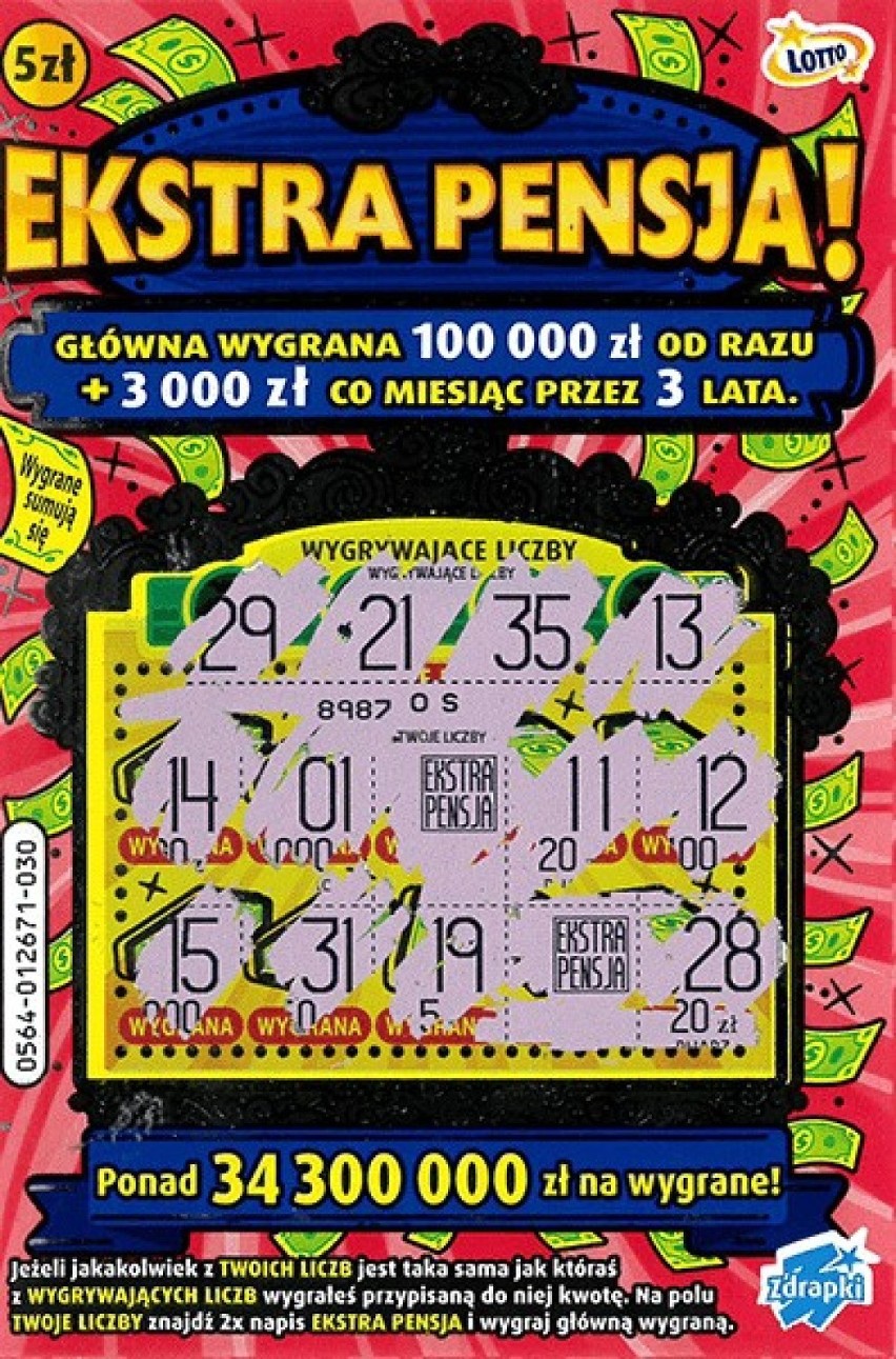 Zawoja. Duża wygrana w zdrapkę Lotto. Szczęśliwiec milionerem nie został, ale na nowe mieszkanie mu wystarczy