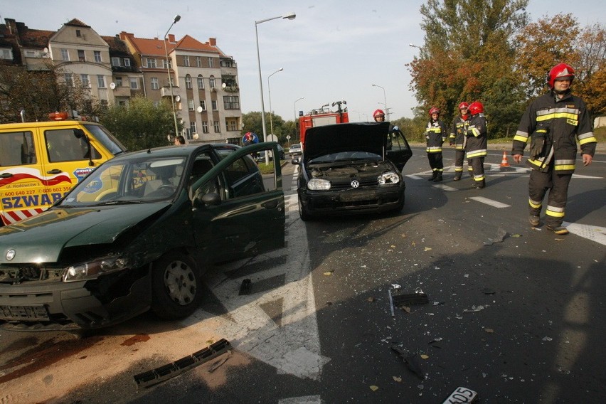 Wypadek na Leszczyńskiej w Legnicy