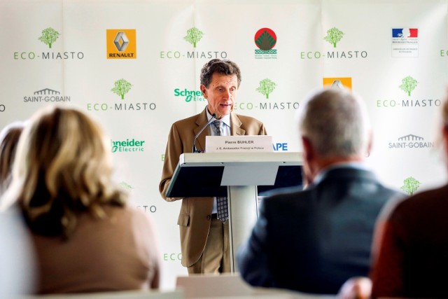 Pierre Buhler, ambasador Francji, podczas konferencji ECO-MIASTO 2014