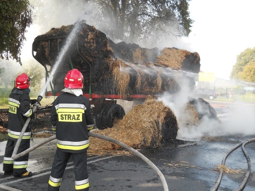 Wola Podłężna pożar słomy