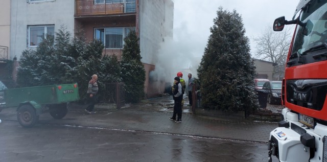 Pożar w kotłowni w Aleksandrowie Kujawskim. Zapaliły się śmieci i opał