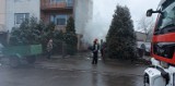 Pożar w kotłowni przy ul. Brzozowej w Aleksandrowie Kujawskim. Cztery zastępy na miejscu [zdjęcia]