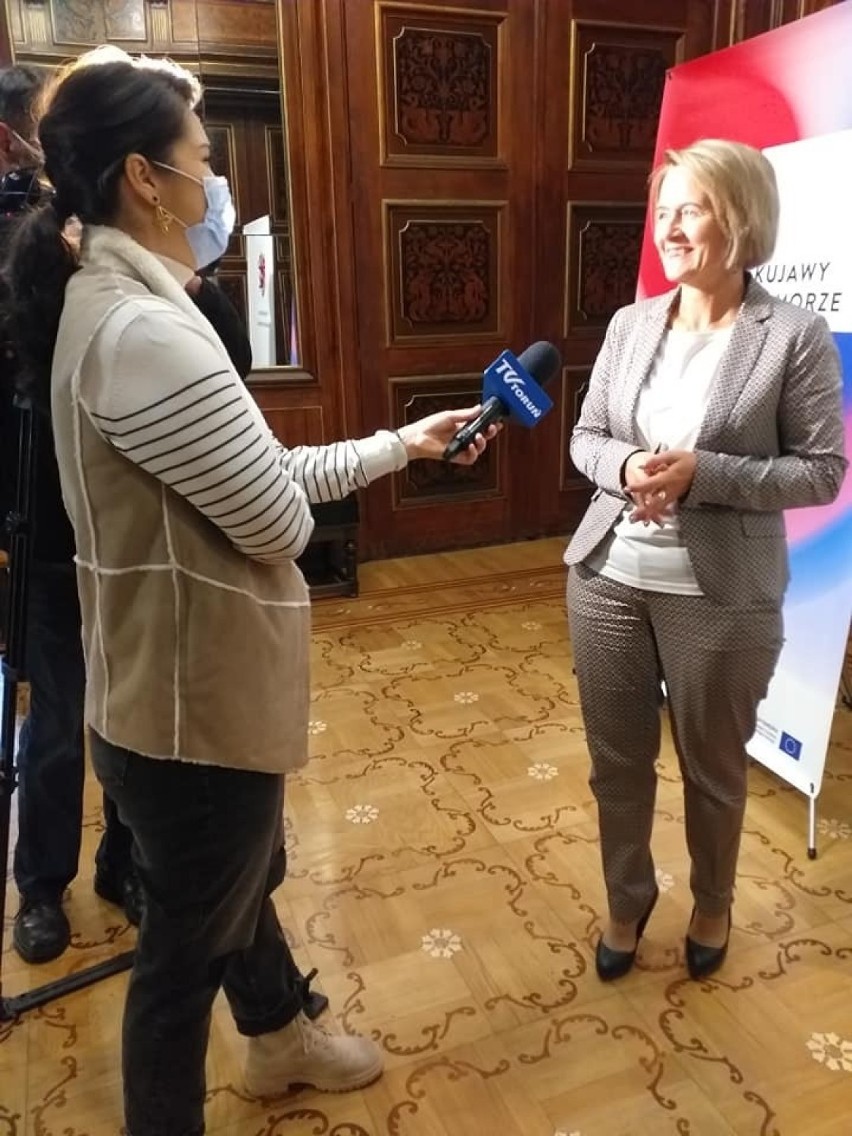 Ilona Dybicz w rozmowie z reporterką TV Toruń