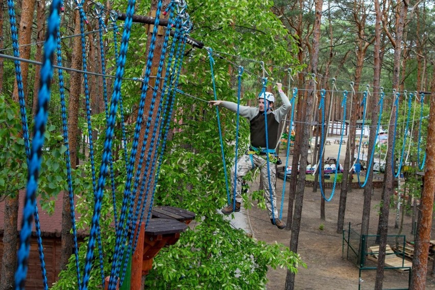 Już dostępny - nowy park linowy w LPKiW Myślęcinek....