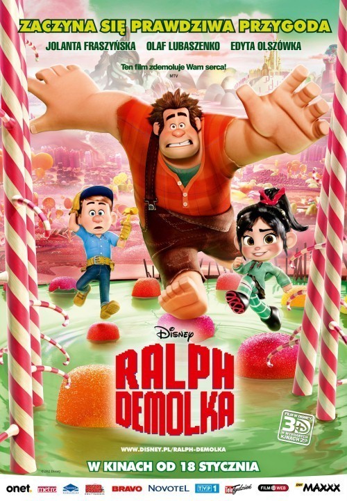 Bohaterem nowego filmu Disneya jest osiłkowaty Ralph, który...