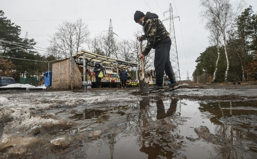 Tak jeszcze w piątek (26 lutego) wyglądały okolice stoiska...