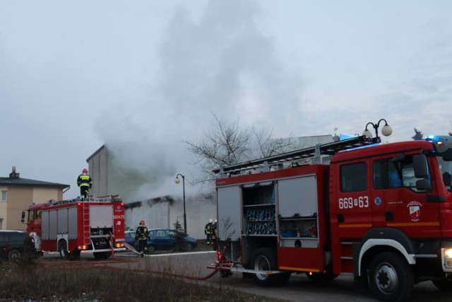 Pożar pustostanu w Złotowie