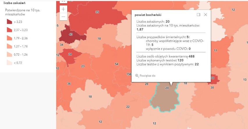 Koronawirus. Nowe zakażenia SARS-CoV-2 w Tarnowie oraz powiatach: tarnowskim, brzeskim, bocheńskim i dąbrowskim [AKTUALIZACJA 30.04]