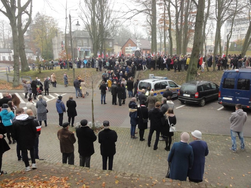 Happening "Wolność zapisana" zokazji 11.11.2018 w Kartuzach