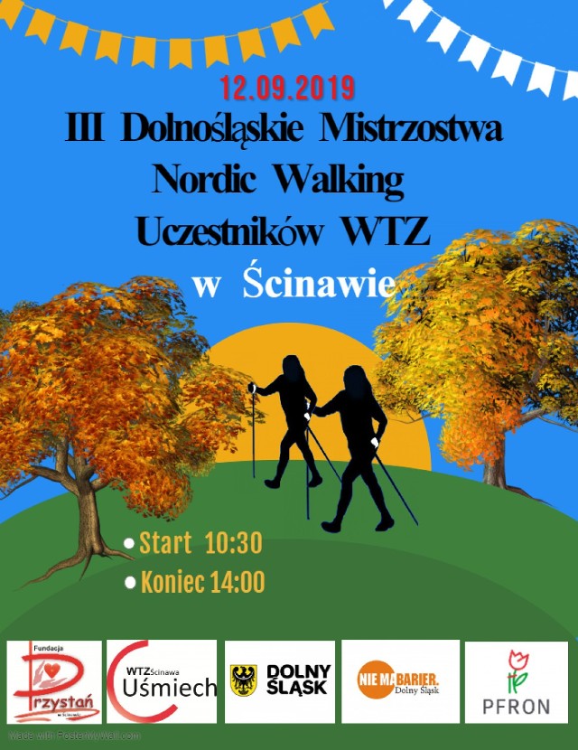 WTZ w Ścinawie organizują mistrzostwa nordic walking