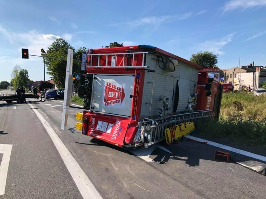 Nowy wóz strażacki OSP Grzegorzew brał udział w wypadku w...