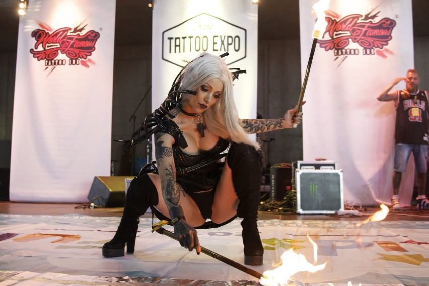 Tattoo Expo Opole 2018. Jedną z atrakcji konwentu były pokaz...