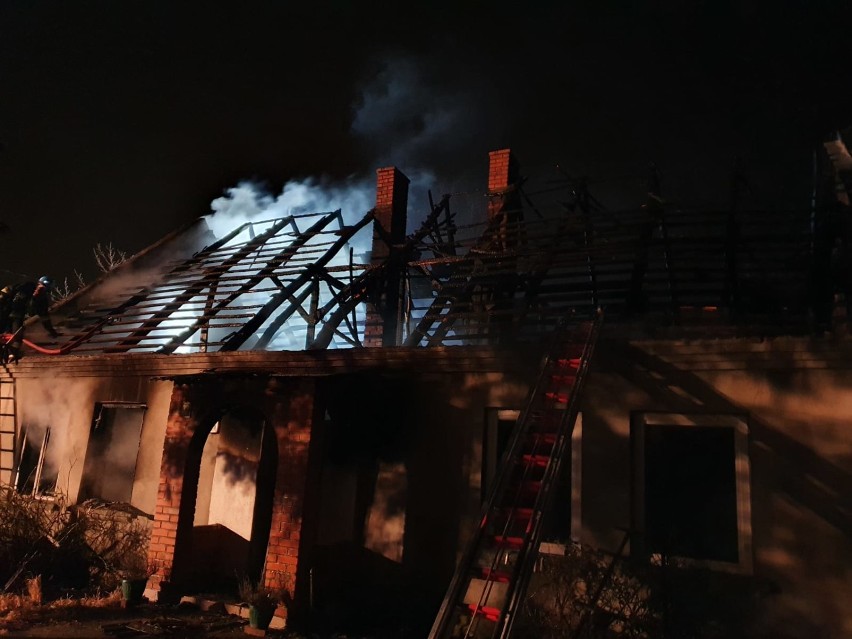 Gmina Krzymów: Pożar budynku mieszkalnego w miejscowości Szczepidło