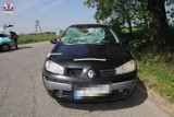 Wypadek w Borowinie. Kierowca renault potrącił 17-letnią rowerzystkę                               