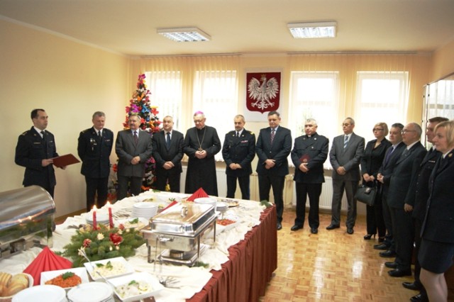 Spotkanie wigilijne w Komendzie Miejskiej PSP w Koszalinie [ZDJĘCIA]