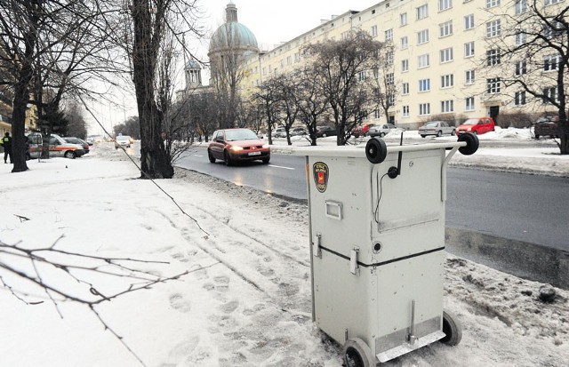 Strażnicy miejscy kontrolowali prędkość na ul. Uniwersyteckiej