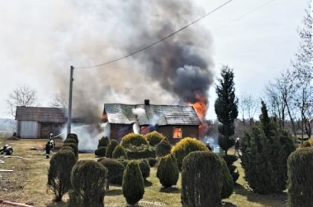 Pożar w gminie Radecznica