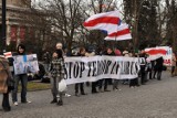 Solidarni z Białorusią - pokojowa manifestacja w Poznaniu