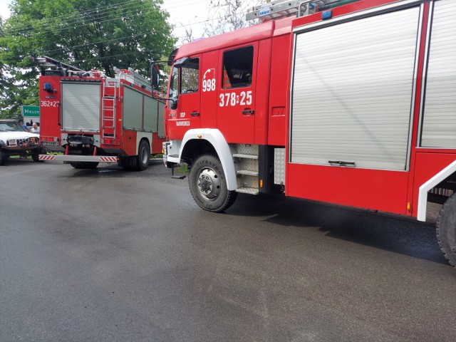 Akcja strażaków w Tuchowie