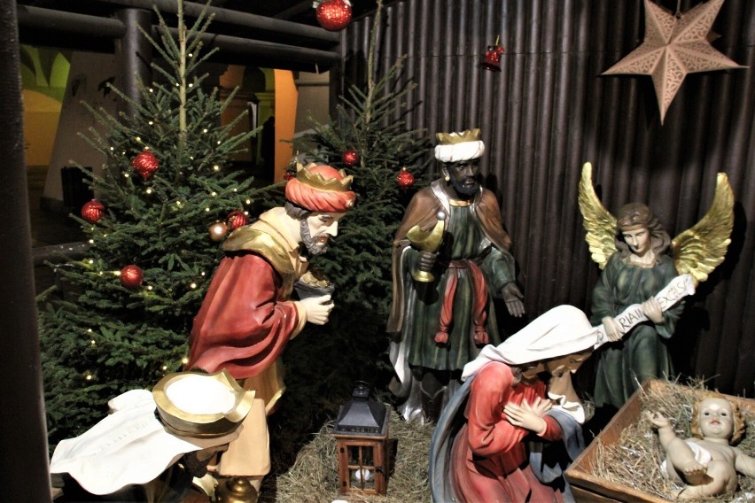 Magia świąt. Na zamojskim Rynku Wielkim ustawiono szopkę bożonarodzeniową