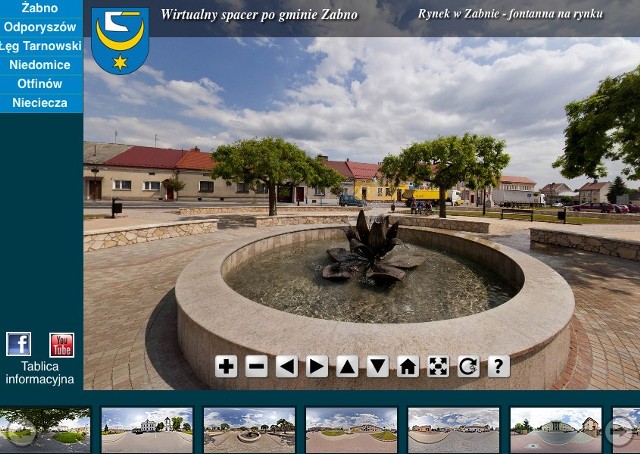 Na stronie wirtualne.zabno.pl umieszczono 50 panoram fotograficznych przedstawiających atrakcje gminy