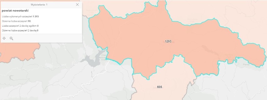 Powiat nowotarski - 1293 szczepień

Powiaty Małopolski z...