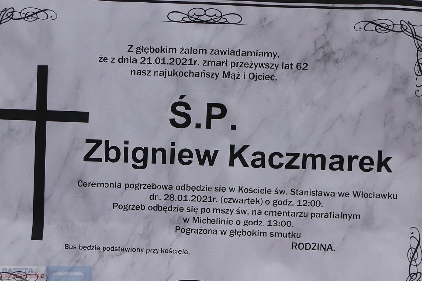 Pogrzeb dr. Zbigniewa Kaczmarka na cmentarzu parafialnym w...