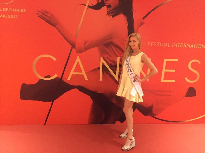 Martyna Bąkowska z Kalisza na czerwonym dywanie w Cannes