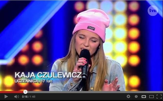 Kaja Czulewicz w X Factor z utworem Rihanny pt. "Stay"