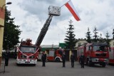 Podnośnik hydrauliczny trafił do Ochotniczej Straży Pożarnej w Wągrowcu. Zobacz zdjęcia z uroczystości przekazania 