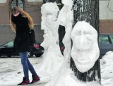 Legnica: Śnieżne rzeźby pojawiły się nocą