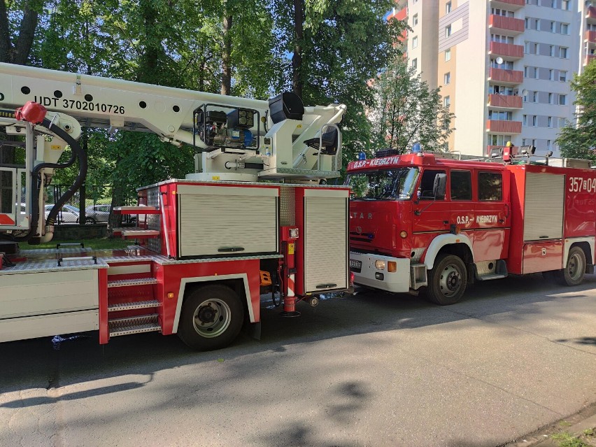 Pożar szpitala przy ul. PCK w Częstochowie