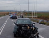 Wypadek na DK90. Na odcinku Kwidzyn-Jeleń zderzyły się dwa samochody osobowe. Trwały utrudnienia w ruchu [AKTUALIZACJA]