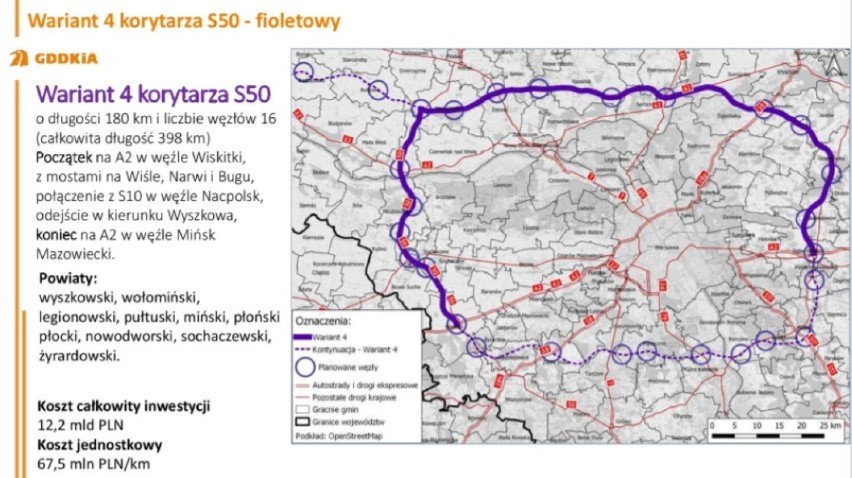 Obwodnica Aglomeracji Warszawskiej. Jest pierwszy przetarg. Dwa odcinki na zachód od Warszawy 