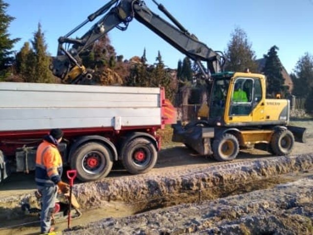 Rozpoczął się remont drogi wewnętrznej w Dużej Cerkwicy w gminie Kamień