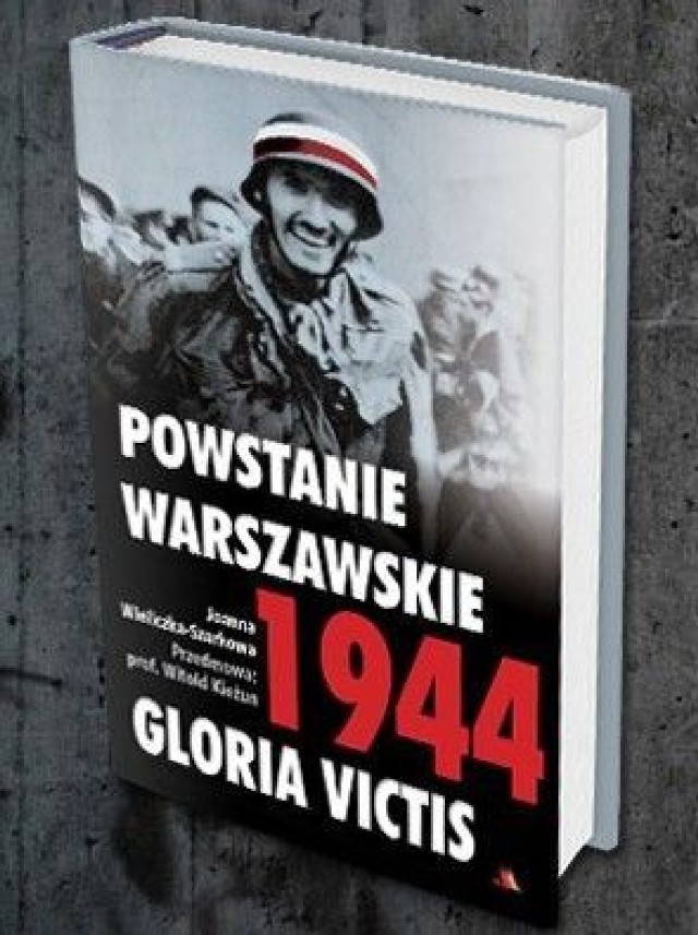 Zdjęcie Witolda Kieżuna ps. Wypad  na okładce książki pt. Powstanie warszawskie Gloria Victis