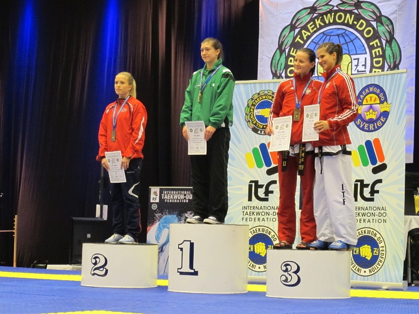Policjantka z Lubartowa zdobyła trzy medale Mistrzostw Europy w taekwon-do