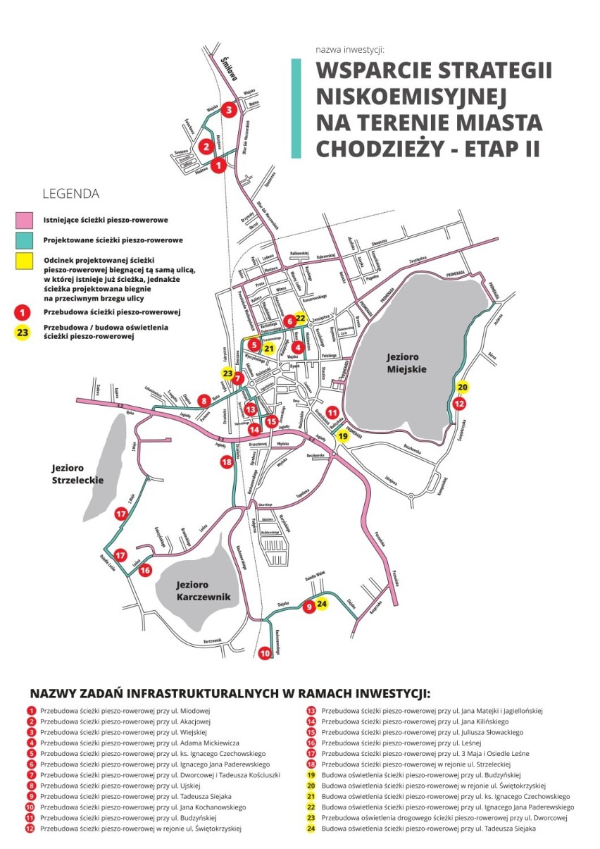 Budowa chodników i ścieżek rowerowych, to jedna z inwestycji...