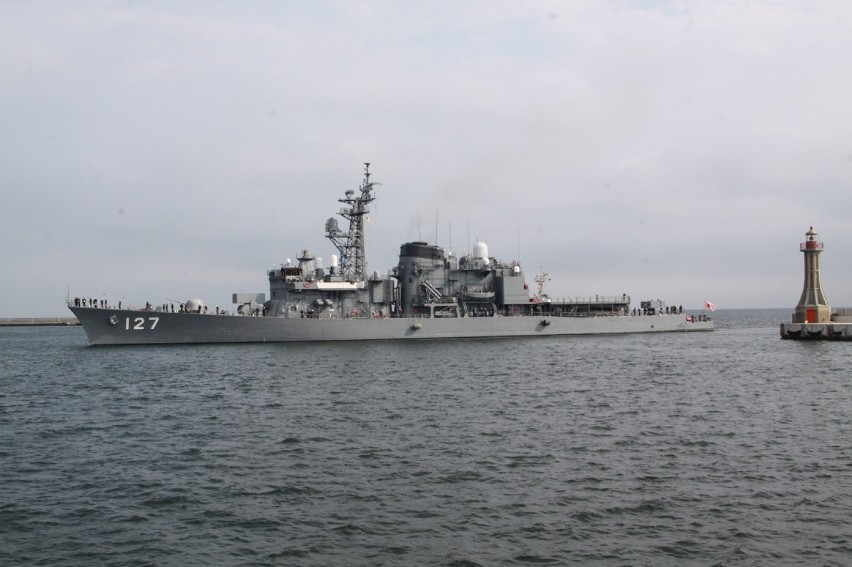 Japońskie okręty w Gdyni
