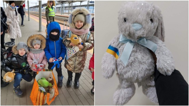 Pluszakami obdarowywane są przede wszystkim ukraińskie dzieci, które przejeżdżają pociągami prze miasto lub wysiadaja na stacji w Tarnowie