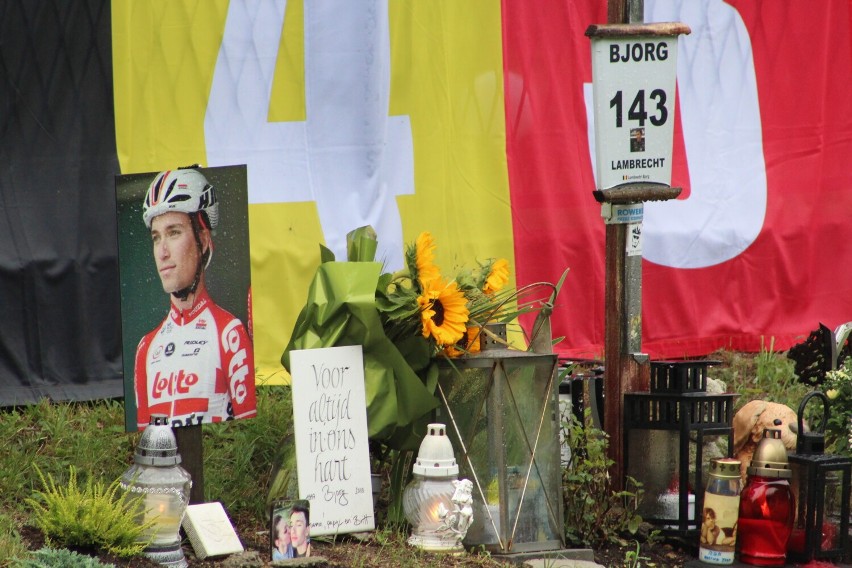 Belgijski kolarz zginął w Bełku. Jego pamięć uczczono m.in....