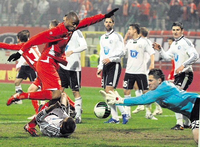 Ugo Ukah w jesiennym meczu z Legią bramki nie strzelił.