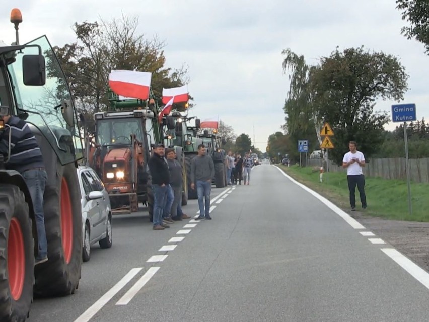 Protest rolników w Kutnie. "Zarżnąć byka, nie rolnika"  (ZDJĘCIA) 