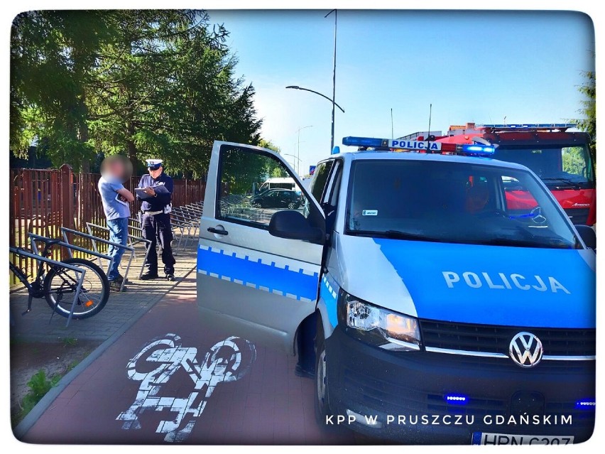 Dwa wypadki z udziałem rowerzystów w Pruszczu Gdańskim. Policjanci apelują o ostrożność